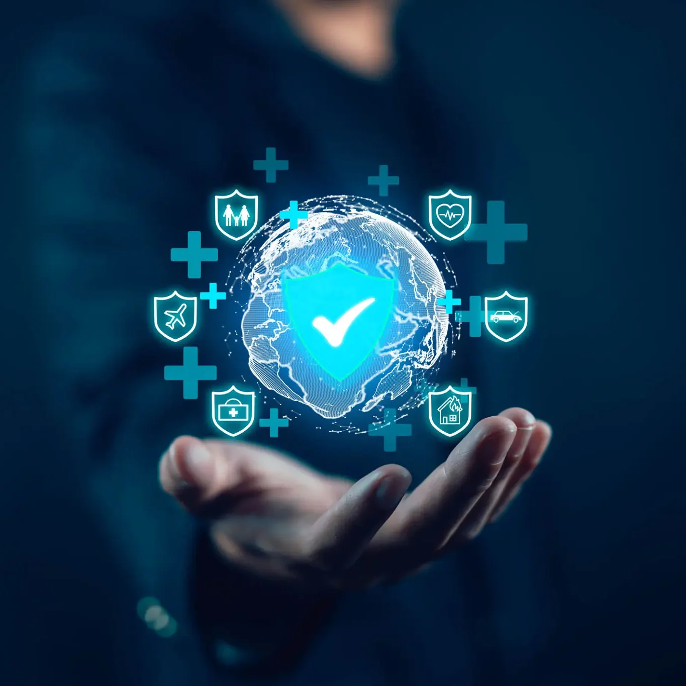 Technology security interface in hand